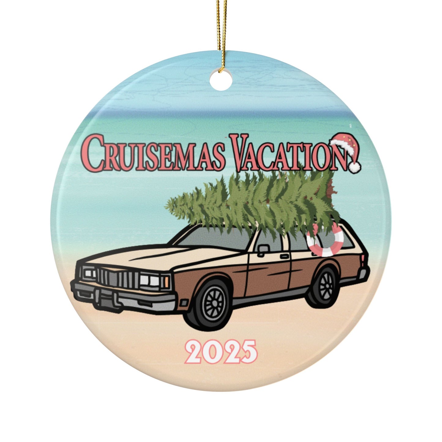 Cruisemas Vacation - Ceramic Christmas Ornament