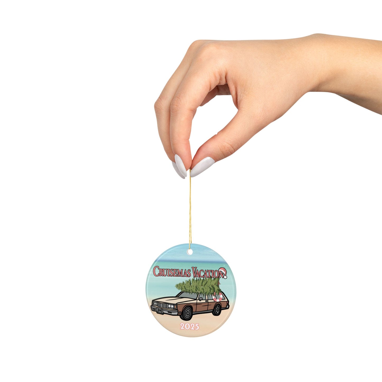Cruisemas Vacation - Ceramic Christmas Ornament