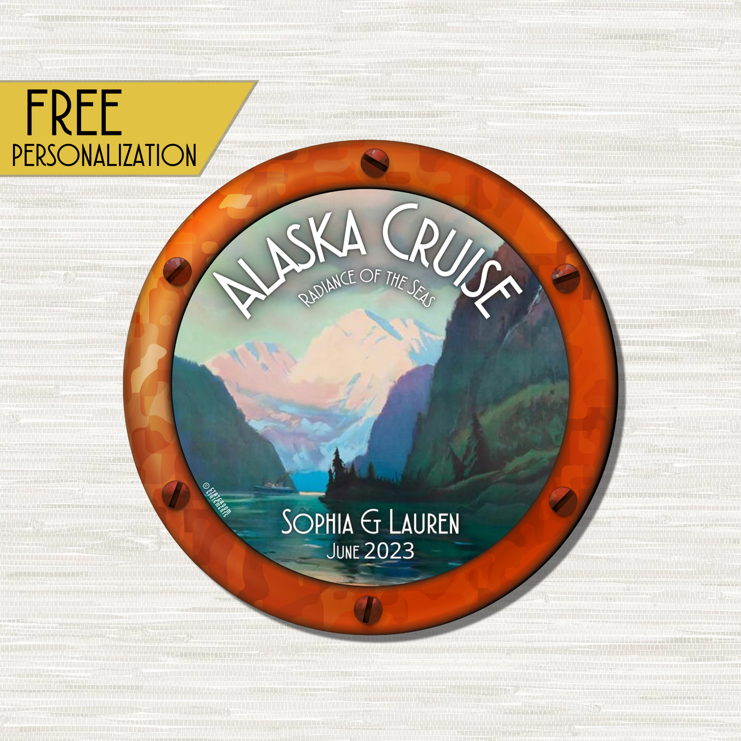 Alaska Cruise - Personalized Cruise Door Magnet