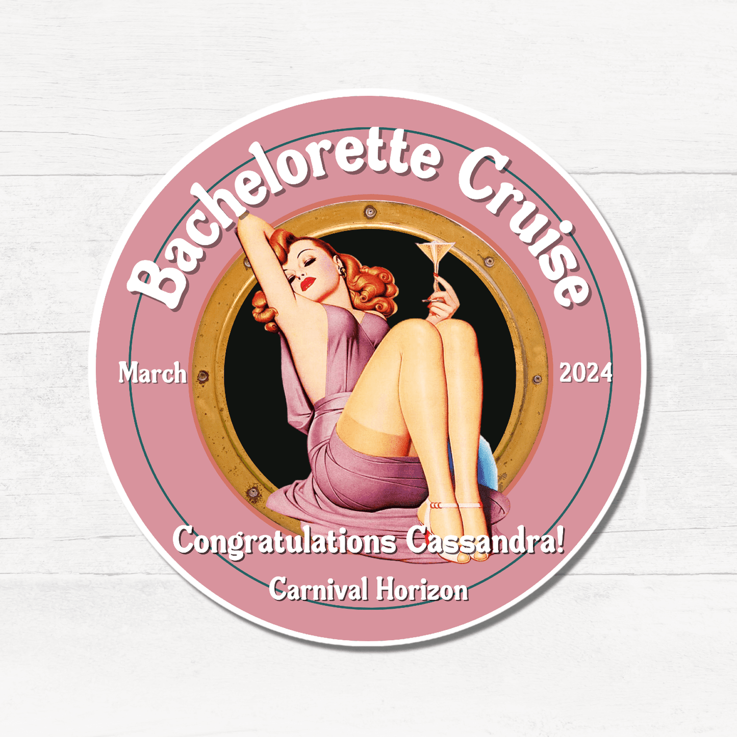 Bachelorette Cruise - Personalized Cruise Door Magnet