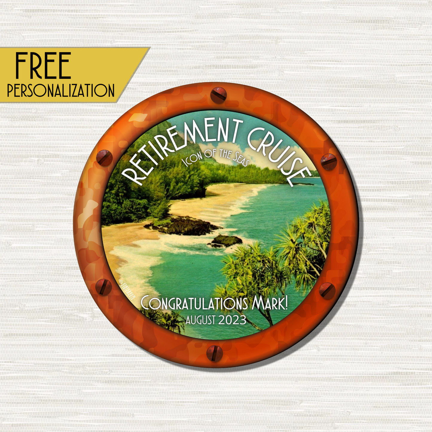 Retirement Cruise - Personalized Cruise Door Magnet