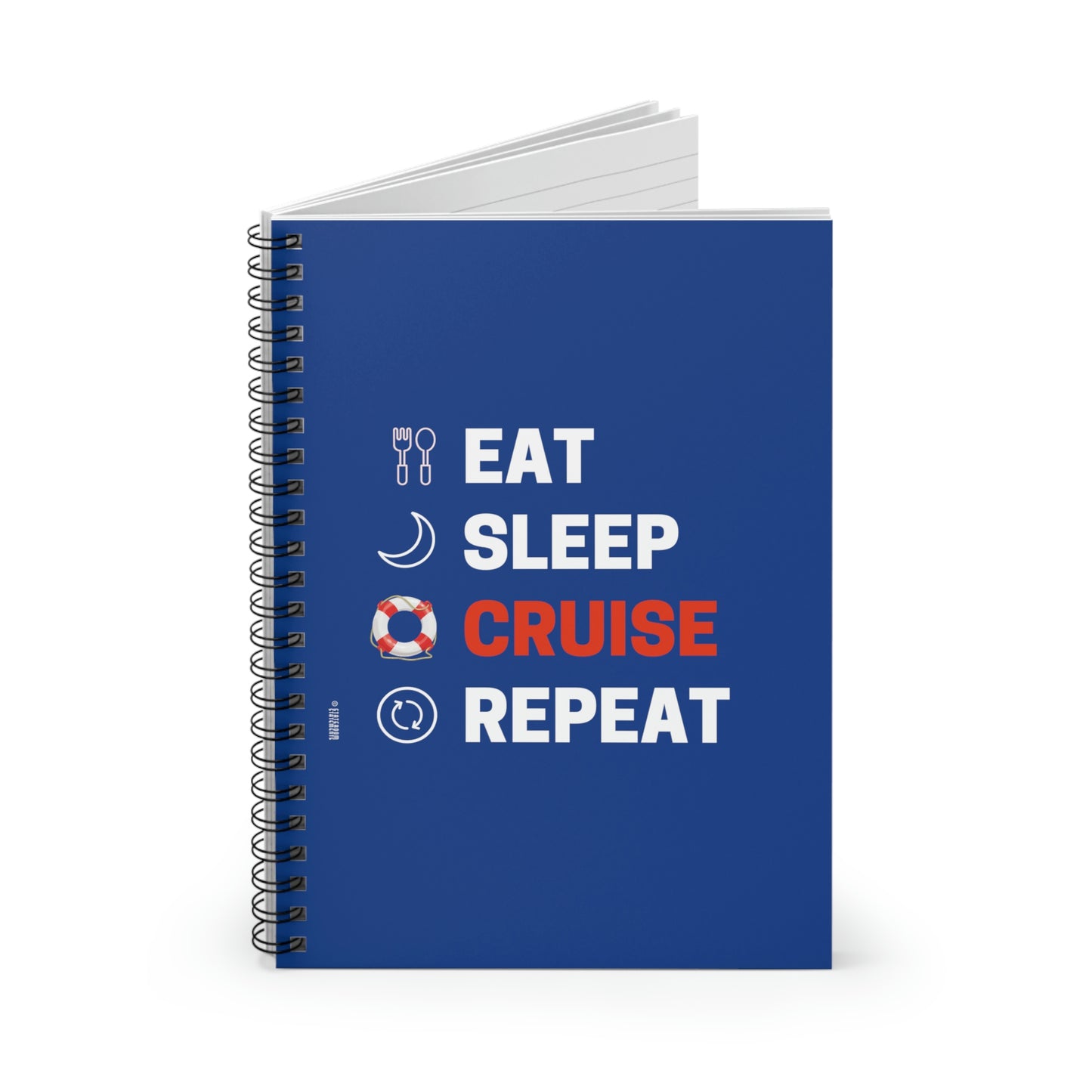 Eat. Sleep. Cruise. - Spiral Notebook