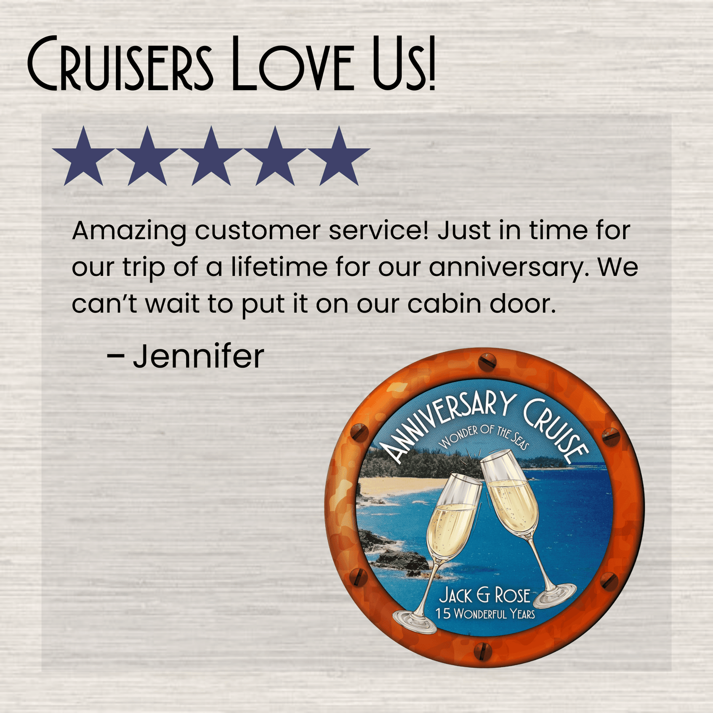 We've Got Cabin Fever - Personalized Cruise Door Magnet
