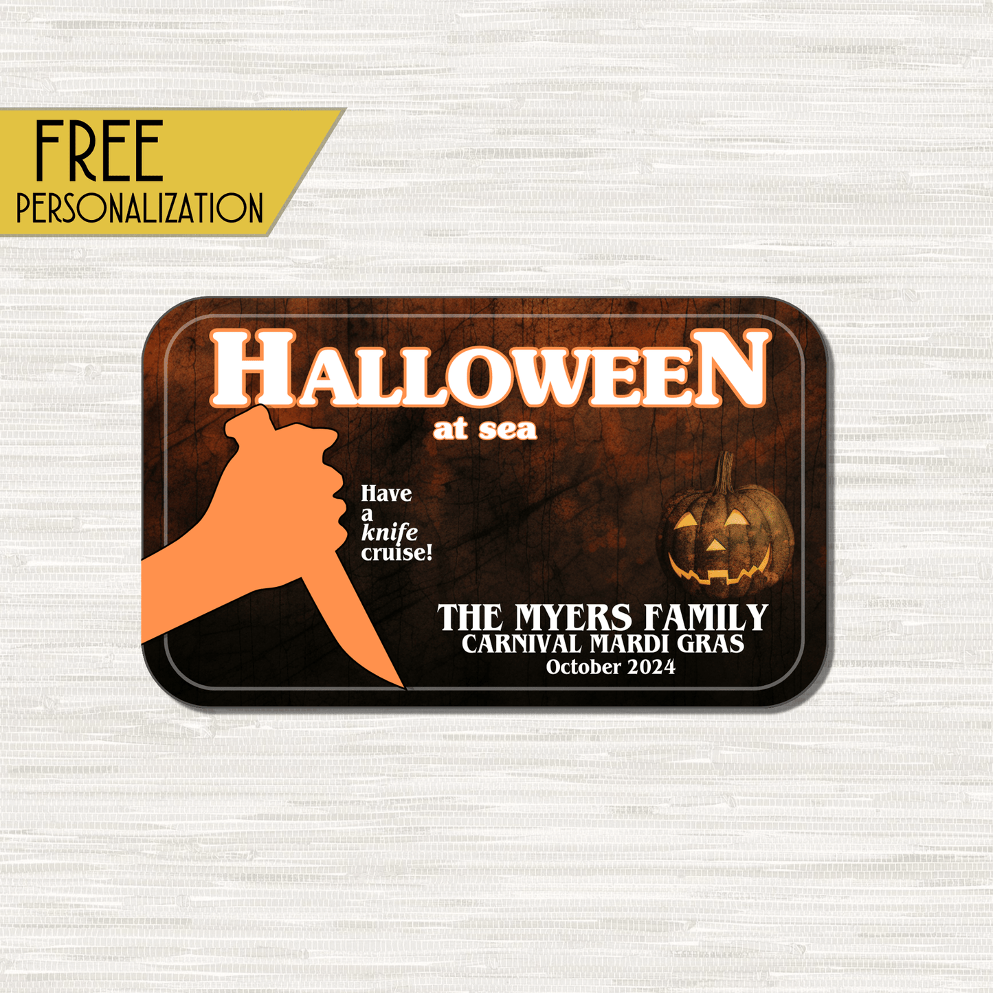 Have a Knife Cruise - Personalized Cruise Door Magnet