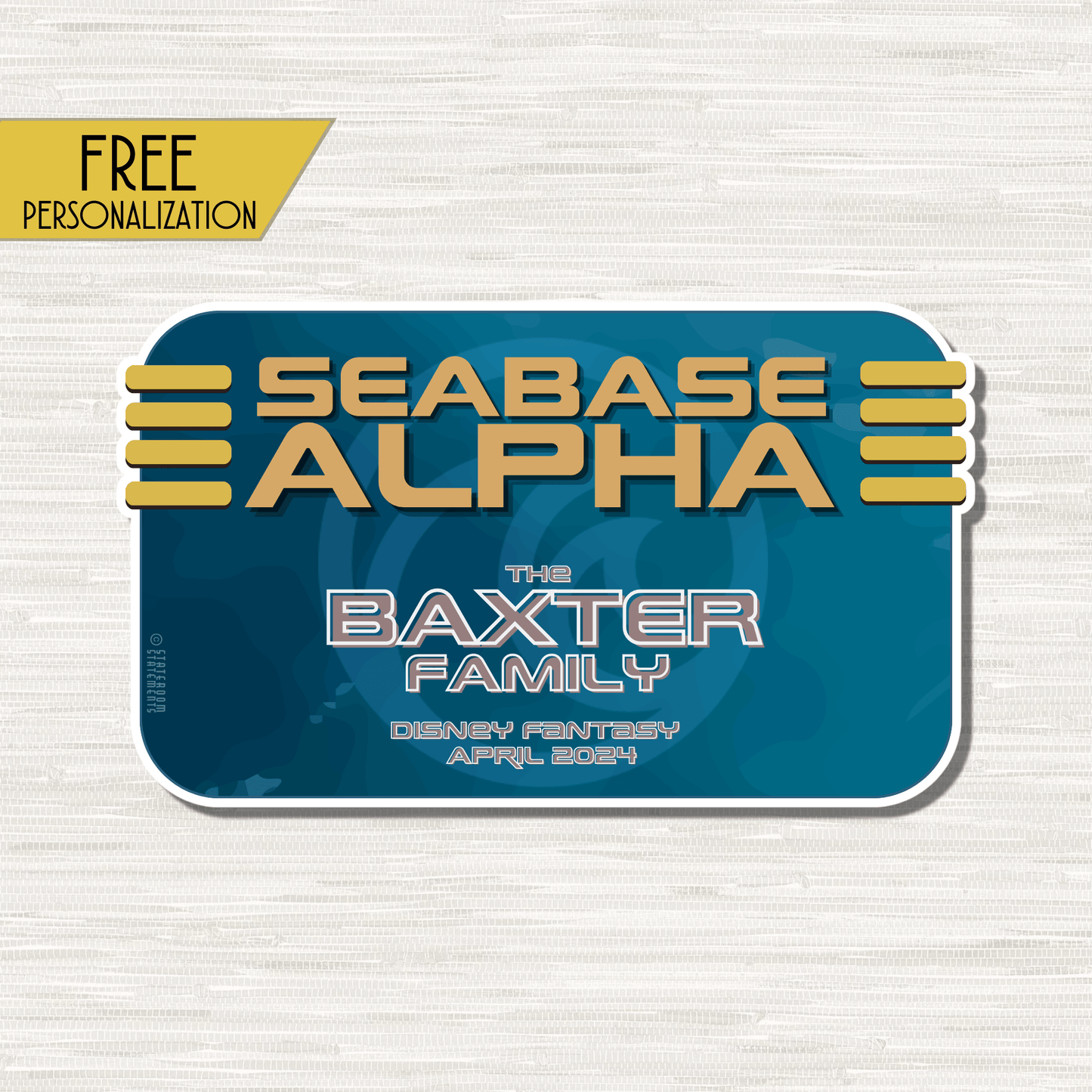 Stateroom Alpha - Personalized Cruise Magnet