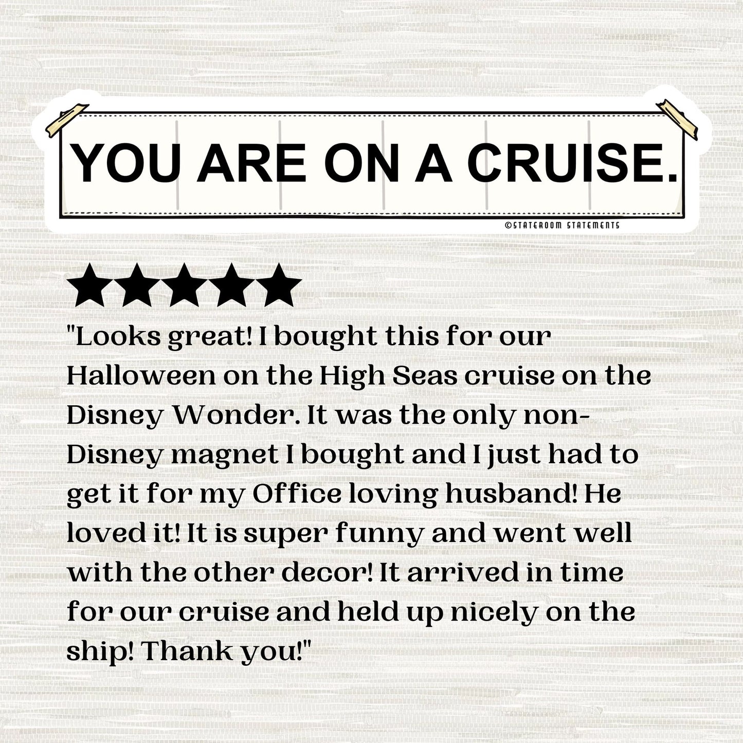 Stowaway Ghosts - Personalized Cruise Door Magnet