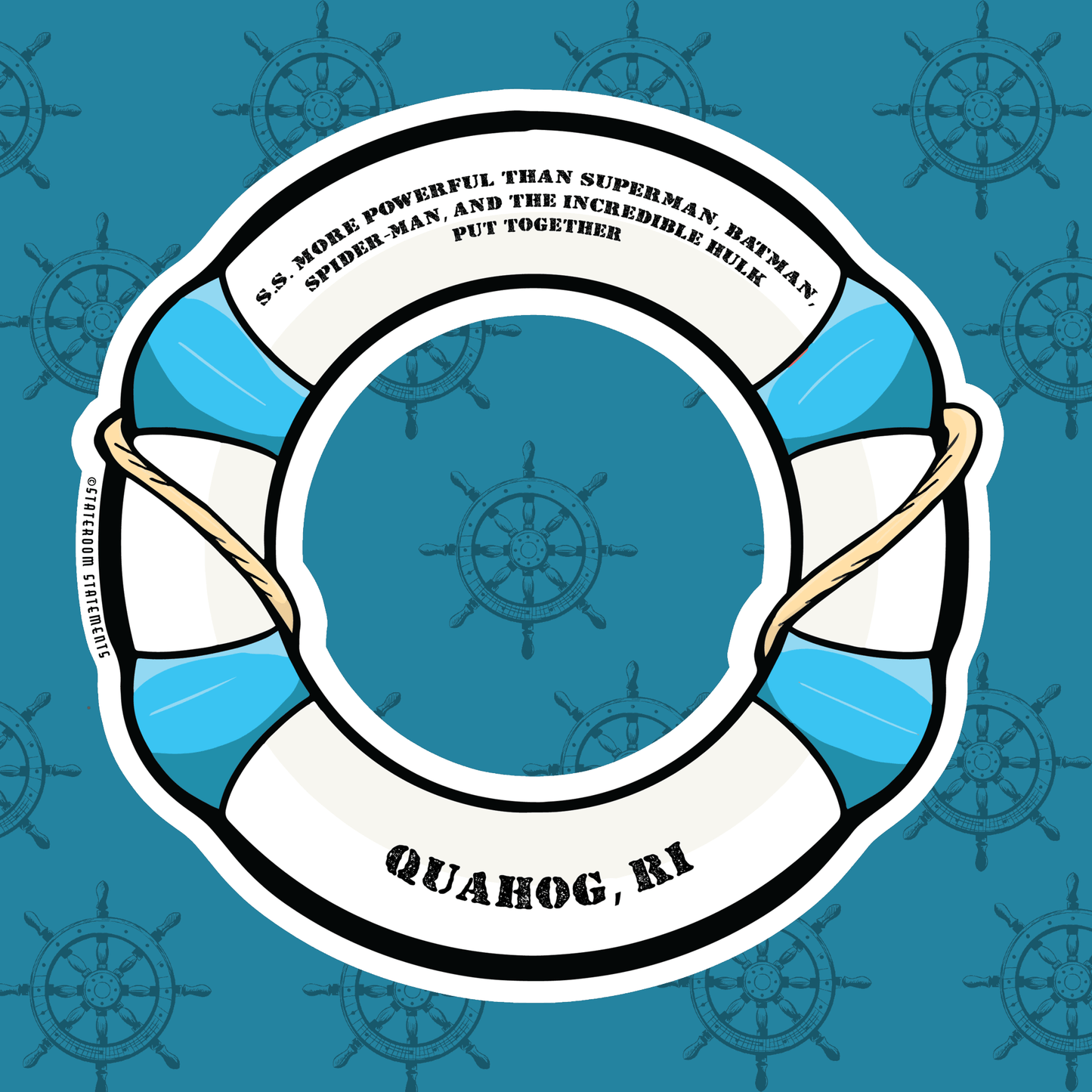 S.S. More Powerful than Superman, Batman and the Incredible Hulk Put Together - Cruise Door Magnet