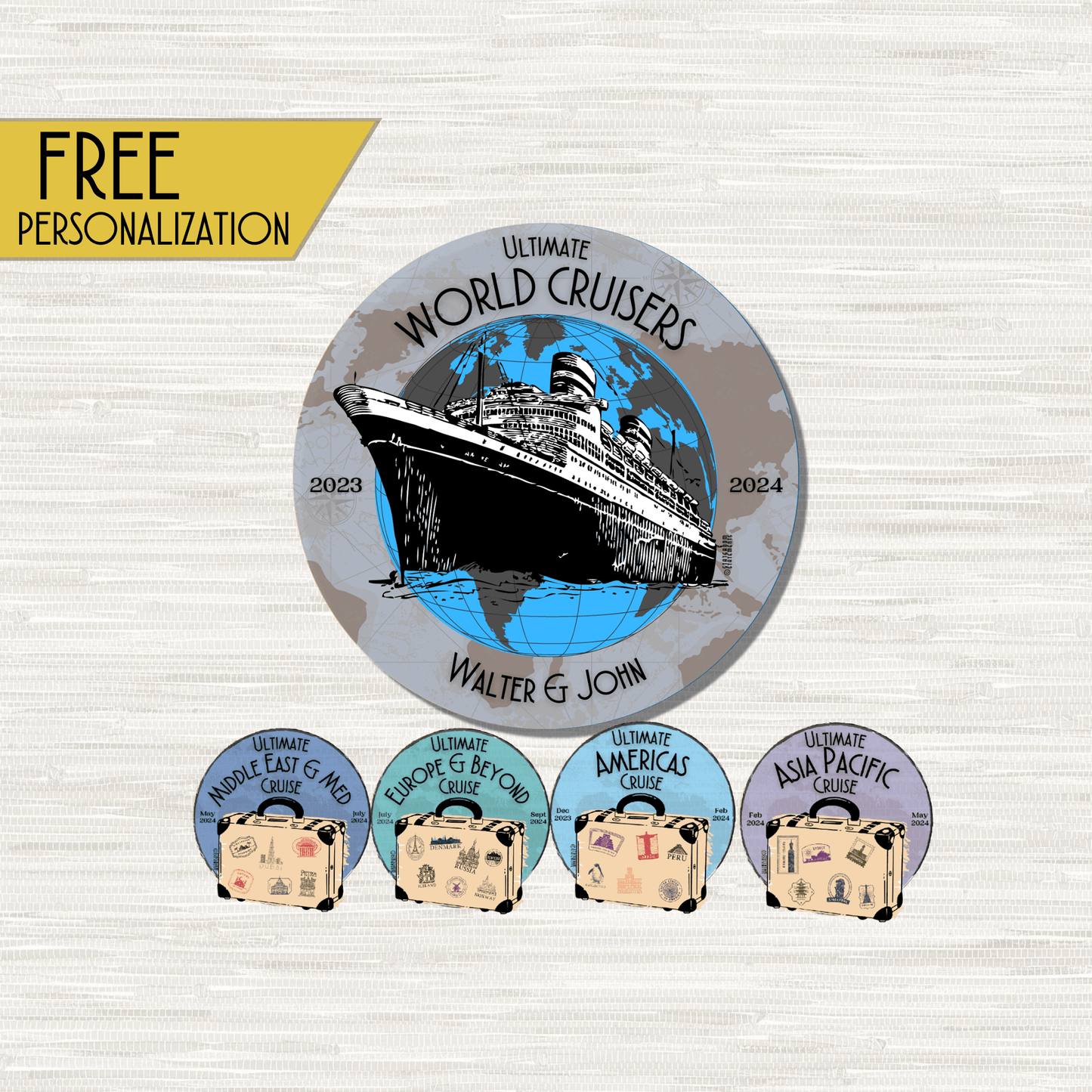 Ultimate World Cruise Set - Cruise Door Magnets