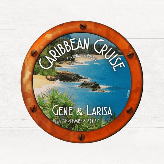 Caribbean Cruise - Personalized Cruise Door Magnet