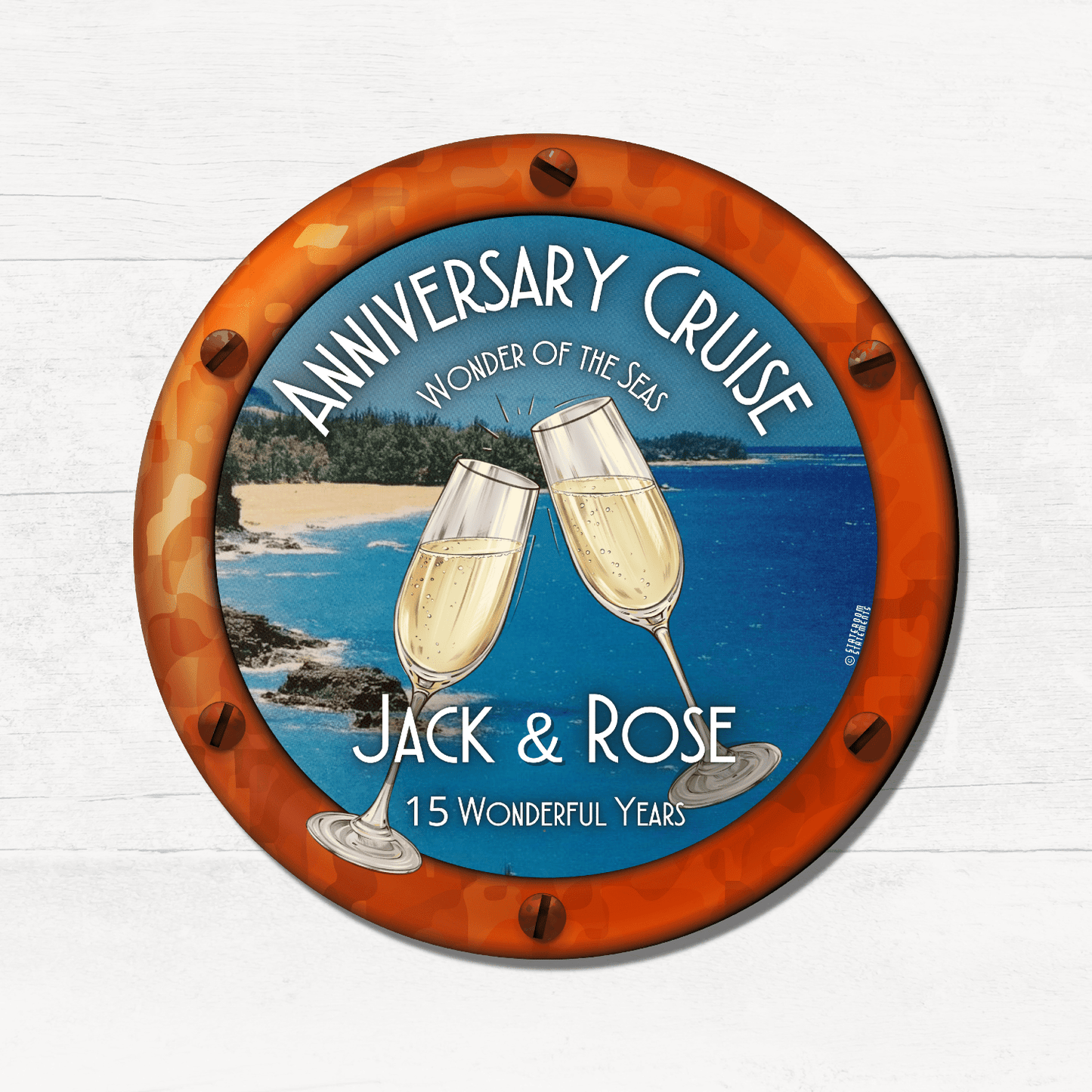 Anniversary Cruise - Personalized Cruise Door Magnet