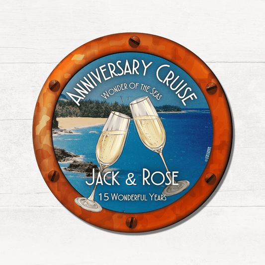 Anniversary Cruise - Personalized Cruise Door Magnet