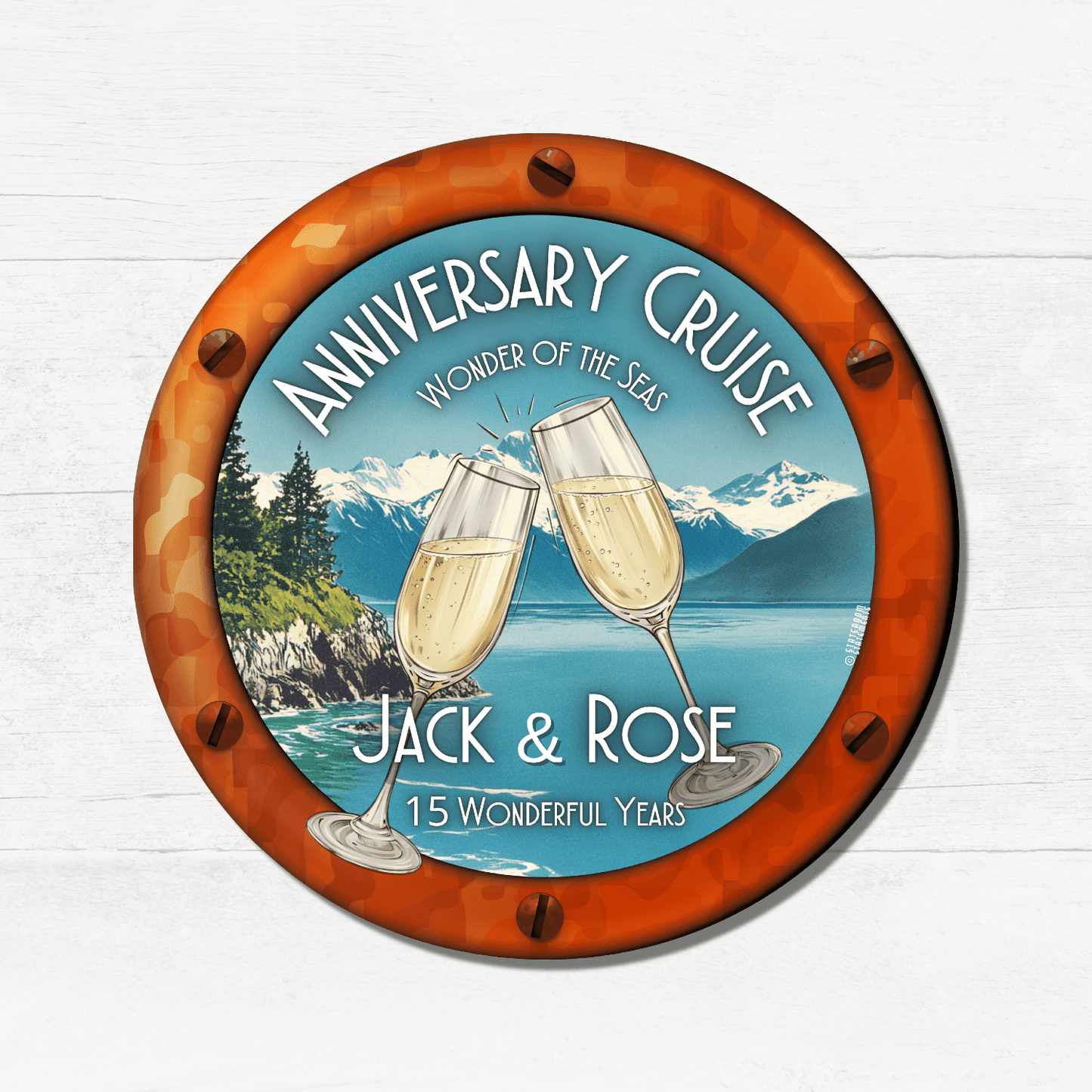 Anniversary Cruise - Personalized Cruise Door Magnet