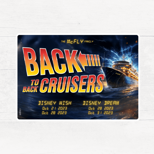 Back to Back Cruisers - Personalized Cruise Door Magnet