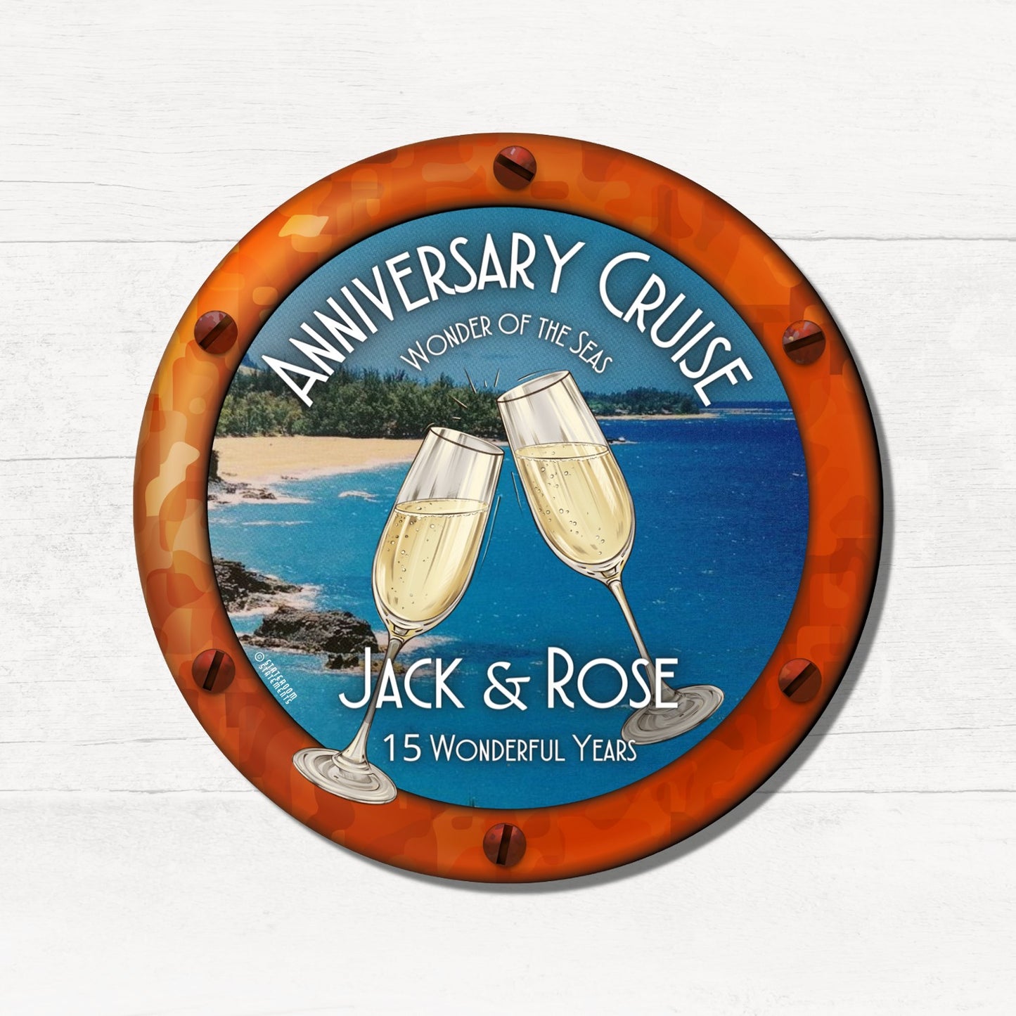 Anniversary Cruise - Personalized Cruise Door Magnet