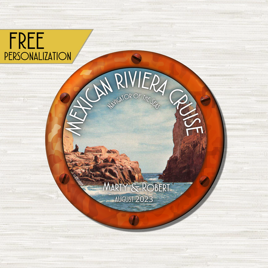 Mexican Riviera Cruise - Personalized Cruise Door Magnet