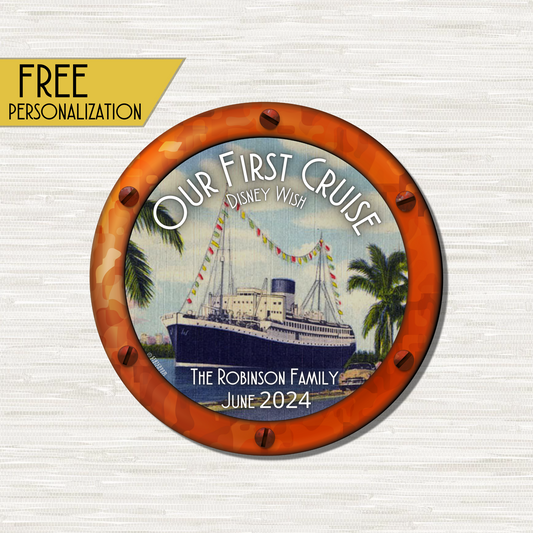 First Cruise - Personalized Cruise Door Magnet