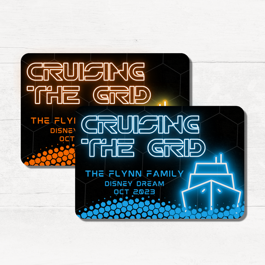 Cruising the Grid - Personalized Cruise Door Magnet