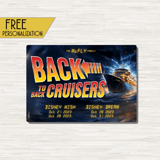 Back to Back Cruisers - Personalized Cruise Door Magnet
