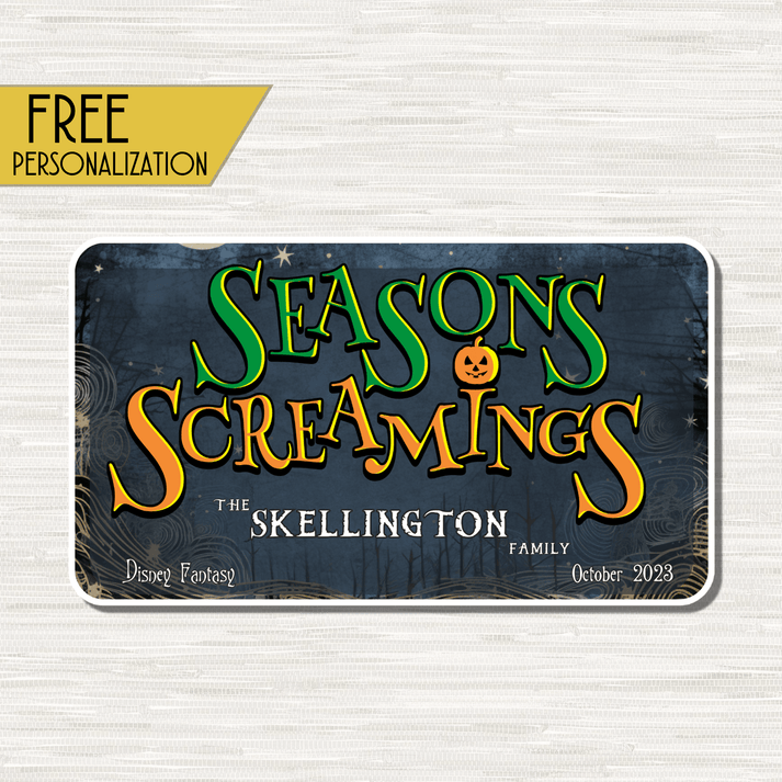 Seasons Screamings Personalized Cruise Stateroom Statements