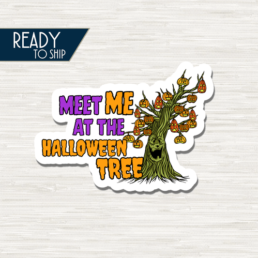 Meet Me At The Halloween Tree - Cruise Door Magnet