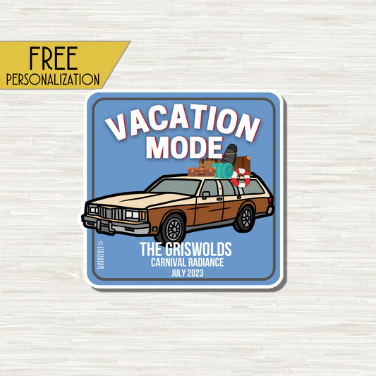 Vacation Mode - Personalized Cruise Door Magnet