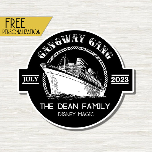 Gangway Gang - Personalized Cruise Door Magnet